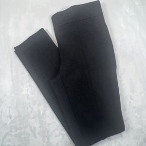 Hilary Radley Solid Black Midrise Stretch Pull On Ankle Pants Casual Size Medium